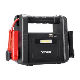 VEVOR 4000A Peak Jump Starter, Portable Lithium Car Battery Booster Pack with LCD Display & LED Light, Power Pack for All Gas/up to 10L Diesel En